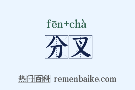 分叉是什么意思的图片